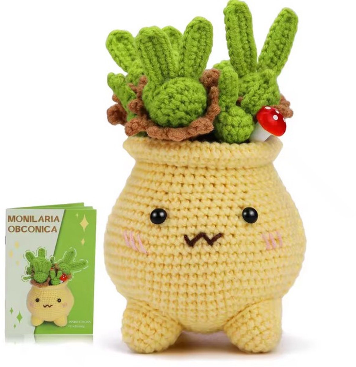 Haken voor Beginners – Starterspakket Blije Potplant | Haakpakket voor Starters en Liefhebbers